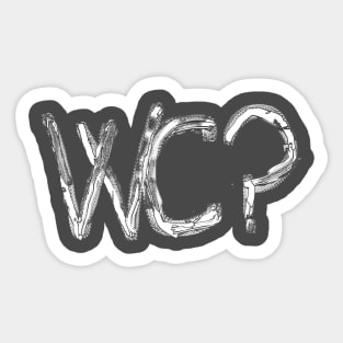 WC? (White) Sticker